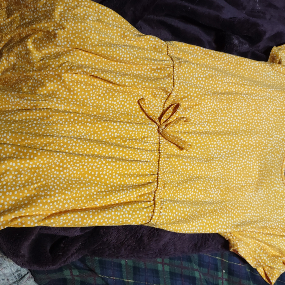 Yellow Polka Dot Dress